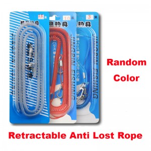 Bottom price Heavy Duty Retractable Pulley -
 Anti slip retractable rope for Fishing rod / Anti falling retractable rope for fishing / Hanging buckle automatic telescopic anti lost steel wire ̵...