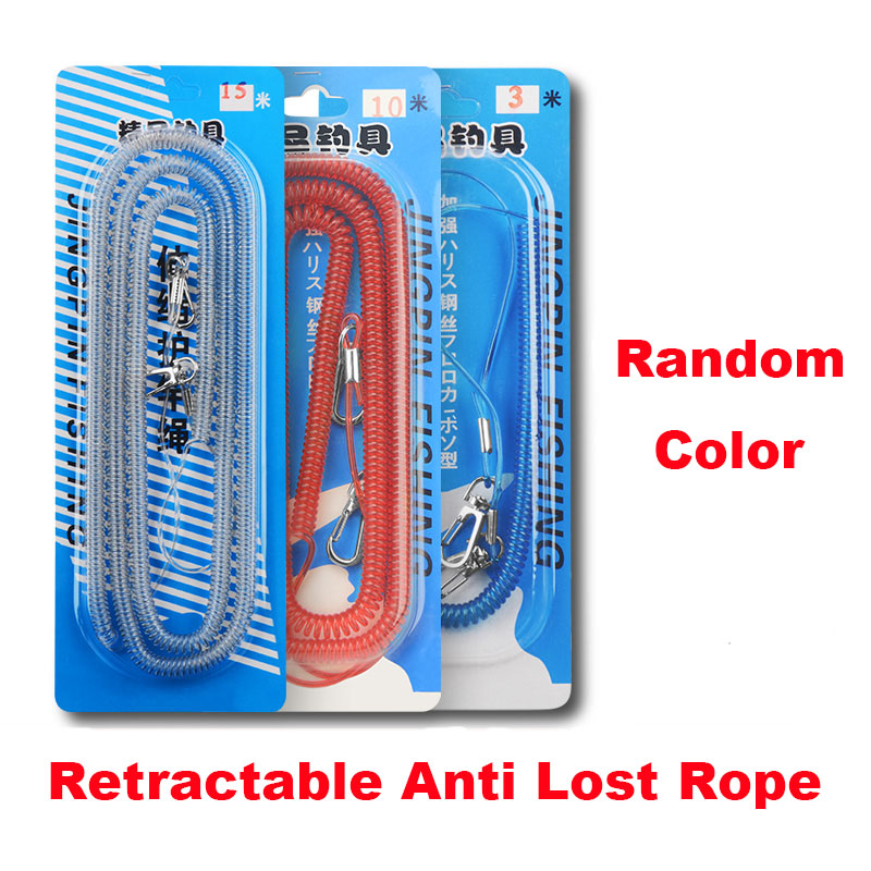 Professional China Retractor Cord -
 Anti slip retractable rope for Fishing rod / Anti falling retractable rope for fishing / Hanging buckle automatic telescopic anti lost steel wire – Ruiwor