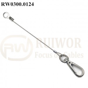 Chinese Professional Security Cable Lock -
 RW0300.0124 Security Cable with ring terminal and Key Hook – Ruiwor