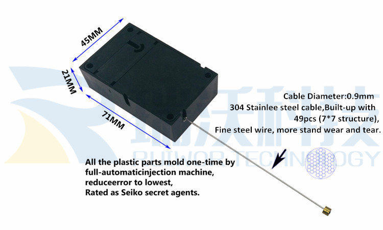 RW0500 Anti Theft Pull Box (Box Size details , Cable Size details)