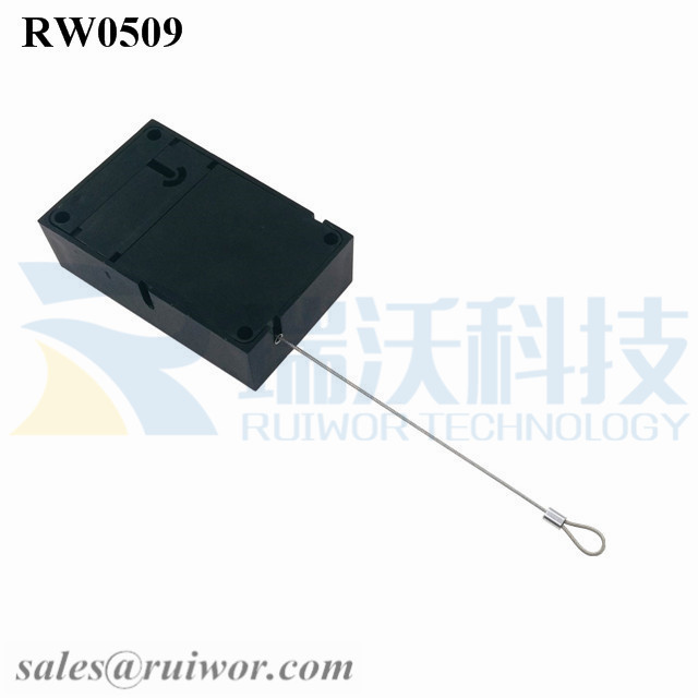 RW0509 Anti Theft Pull Box with Size Customizable and Fixed Loop End for Retail Product Display Protection