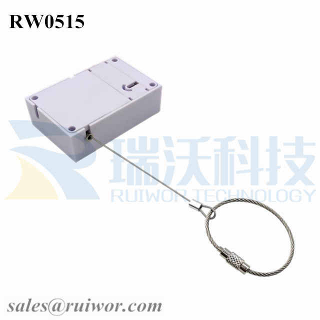 RW0515 Cuboid Anti Theft Pull Box With Size Customizable Wire Rope Ring Catch