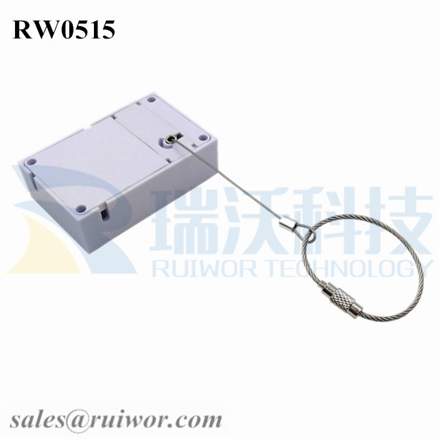RW0515 Cuboid Anti Theft Pull Box With Size Customizable Wire Rope Ring Catch
