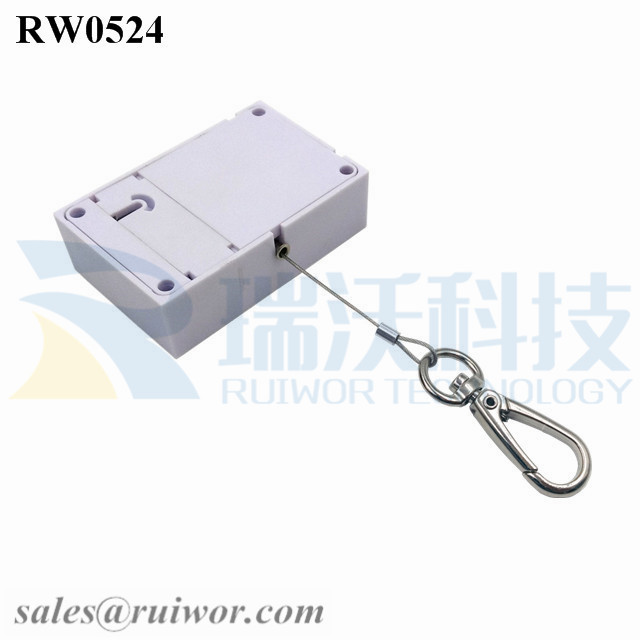 RW0524 Cuboid Anti Theft Pull Box with Key Hook Cable End