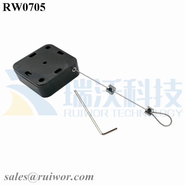 RW0705 Security Pull Box specifications (cable exit details, box size details)