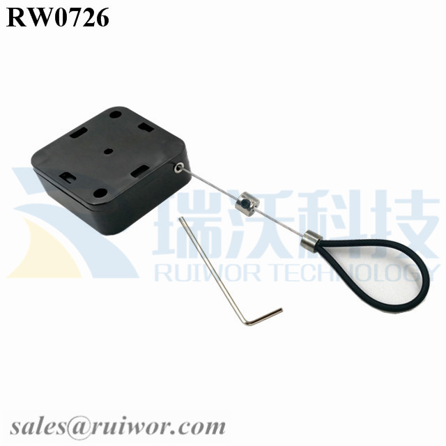 RW0726 Security Pull Box specifications (cable exit details, box size details)