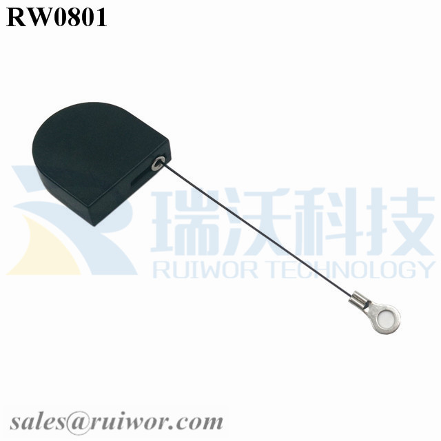 Factory For Anti Theft Rope -
 RW0801 D-shaped Small Retractable Tether Plus Ring Terminal Inner Hole 3mm 4mm 5mm for Option – Ruiwor