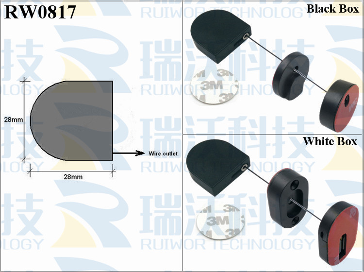 RW0817 Security Pull Box specifications (cable exit details, box size details)