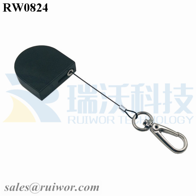RW0824-Retractable-Tether-Black-Box-With-Key-Hook-Cable-End