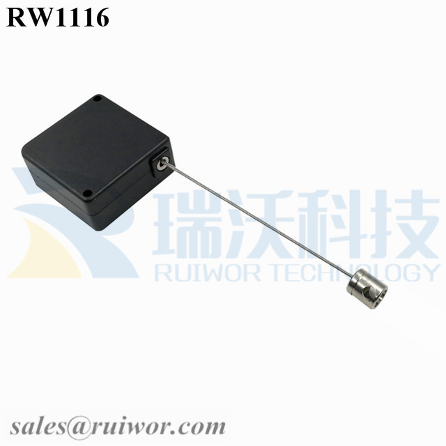RW1116 Square Retail Security Tether Plus Side Hole Hardwar