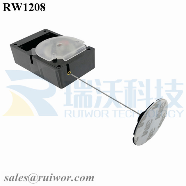Cheapest Price Retractable Badge -
 RW1208 Cuboid Alarmed Pull Box Plus Dia 38mm Circular Sticky Flexible ABS Plate  – Ruiwor