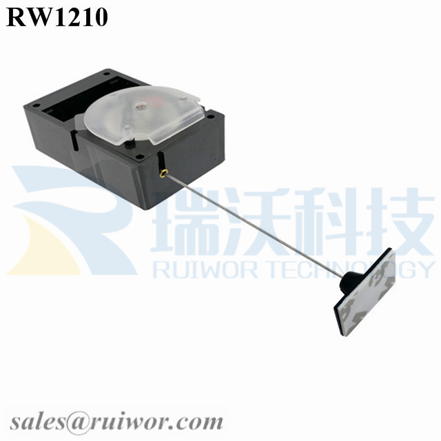 Bottom price Anti Theft Cable System -
 RW1210 Cuboid Alarmed Pull Box Plus 25X15mm Rectangular Adhesive ABS Plate – Ruiwor