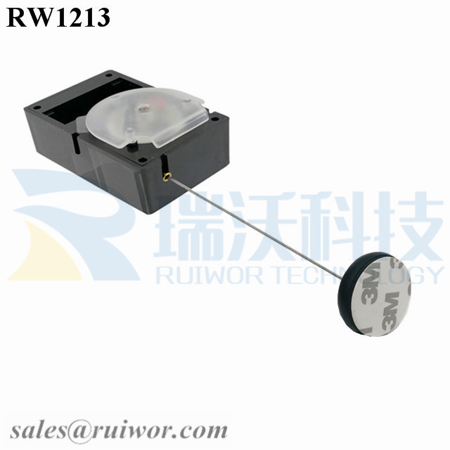 Professional China Security Tether -
 RW1213 Cuboid Alarmed Pull Box Plus Dia 30MMx5.5MM Circular Adhesive ABS Block – Ruiwor