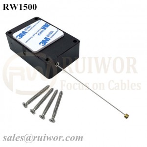 RW1500 Cuboid Multifunctional Retractable Cable Can Work with Connectors Apply in Different Products Security Harness