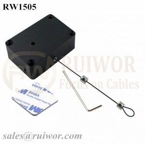 RW1505 Cuboid Multifunctional Retractable Cable with Adjustalbe Lasso Loop End by small Lock and Allen Key