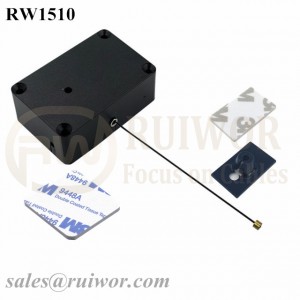 RW1510 Cuboid Multifunctional Retractable Cable with 25X15mm Rectangular Adhesive ABS Plate Used in Consumer Electronics Products Stores