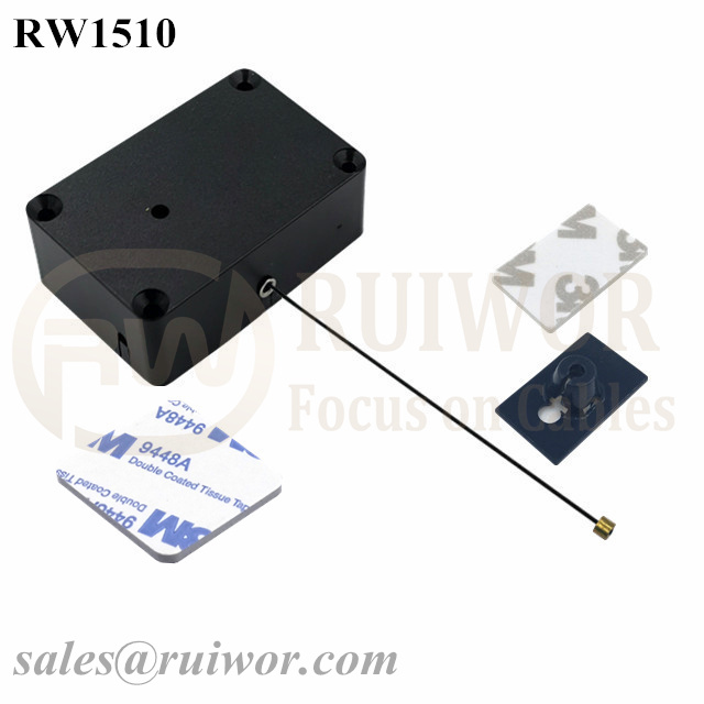 Manufacturer for Security Display Tether -
 RW1510 Cuboid Multifunctional Retractable Cable with 25X15mm Rectangular Adhesive ABS Plate Used in Consumer Electronics Products Stores – Ruiwor