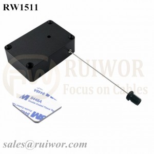 Hot sale Factory Retail Security Recoiler - RW1511 Cuboid Multifunctional Retractable Cable with M6x8MM or M8x8MM or Customized Flat Head Screw Cable End Used for Product Positioning – Ruiwor
