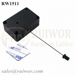 RW1511 Cuboid Multifunctional Retractable Cable with M6x8MM or M8x8MM or Customized Flat Head Screw Cable End Used for Product Positioning