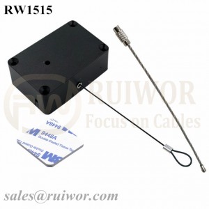 RW1515 Cuboid Multifunctional Retractable Cable With Size Customizable Wire Rope Ring Catch