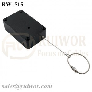 RW1515 Cuboid Multifunctional Retractable Cable With Size Customizable Wire Rope Ring Catch