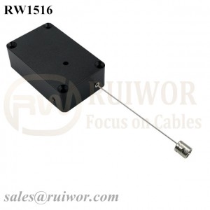 RW1516 Cuboid Multifunctional Retractable Cable with Side Hole Hardwar Cable End Used for Product Positioning