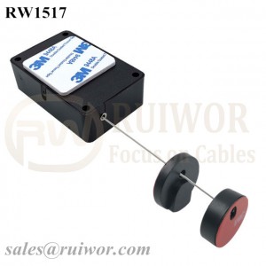 RW1517 Cuboid Multifunctional Retractable Cable with Magnetic Clasps Holder End for Mobile Phone Retail Security Display