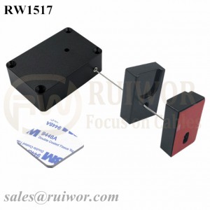 RW1517 Cuboid Multifunctional Retractable Cable with Magnetic Clasps Holder End for Mobile Phone Retail Security Display