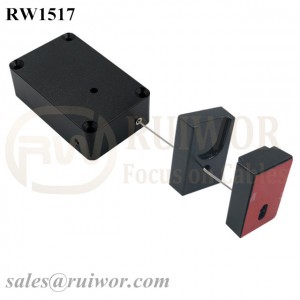 RW1517 Cuboid Multifunctional Retractable Cable with Magnetic Clasps Holder End for Mobile Phone Retail Security Display