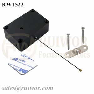 RW1522 Cuboid Multifunctional Retractable Cable with 10x31MM Two Screw Perforated Oval Metal Plate Connector Installed by Screw