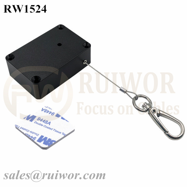 Good User Reputation for Retractable Cable Management -
 RW1524 Cuboid Multifunctional Retractable Cable with Key Hook Cable End – Ruiwor