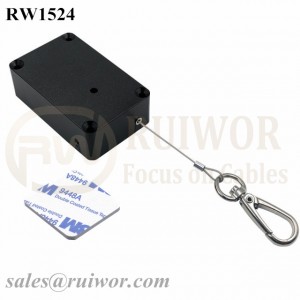 RW1524 Cuboid Multifunctional Retractable Cable with Key Hook Cable End