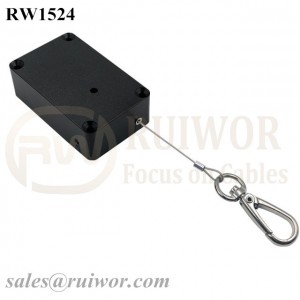 RW1524 Cuboid Multifunctional Retractable Cable with Key Hook Cable End