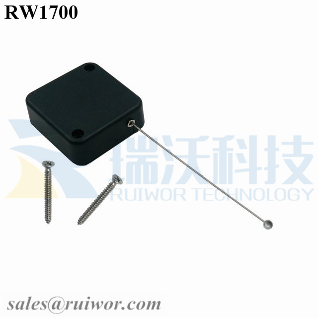 RW1700 Square Security Tether Work with Cord End Apply in Several Products Security Display Positioning