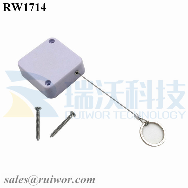 RW1714 Square Security Tether Plus with Demountable Key Ring