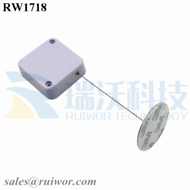 RW1718 Square Security Tether Plus Dia 38mm Circular Sticky metal Plate