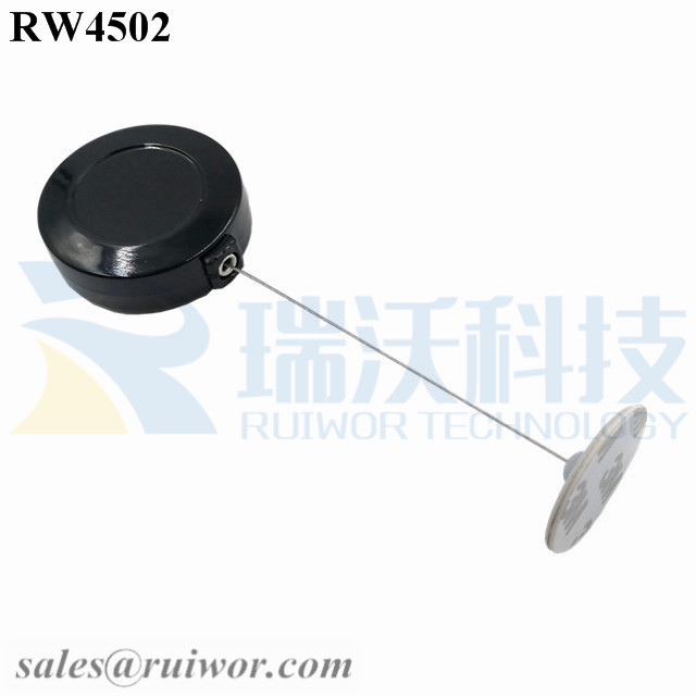 factory Outlets for Extendable Pull Box -
 RW4502 Round Display Pull Box Plus Dia 30mm Circular Adhesive ABS Plate – Ruiwor