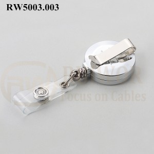 Factory wholesale Nurse Id Badge Reel - RW5003.003 ABS Material Badge Reel With Chromed Surface – Ruiwor