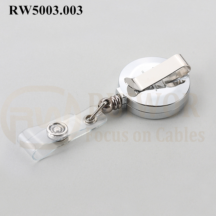 PriceList for Nurse Badge Reel -
 RW5003.003 ABS Material Badge Reel With Chromed Surface – Ruiwor