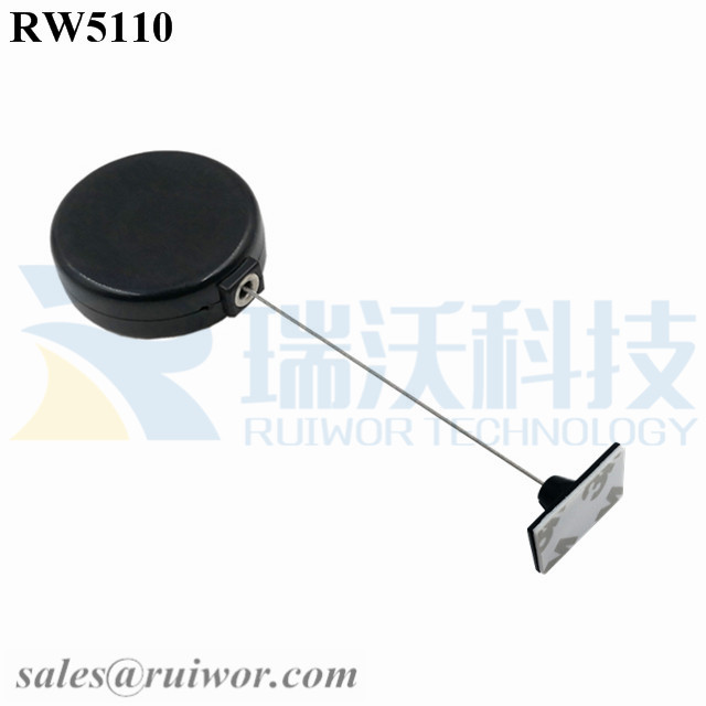 RW5110 Mini Retractor specifications (cable exit details, box size details)