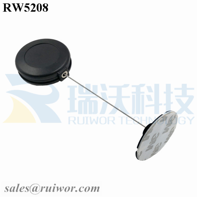 RW5208 Security Tether specifications (cable exit details, box size details)