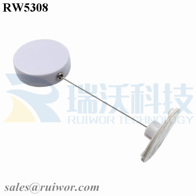 RW5308 Round Security Display Tether Plus Dia 38mm Circular Sticky Flexible ABS Plate