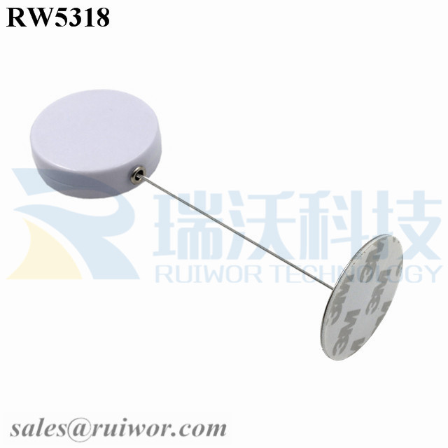 RW5318 Round Security Display Tether Plus Dia 38mm Circular Sticky metal Plate