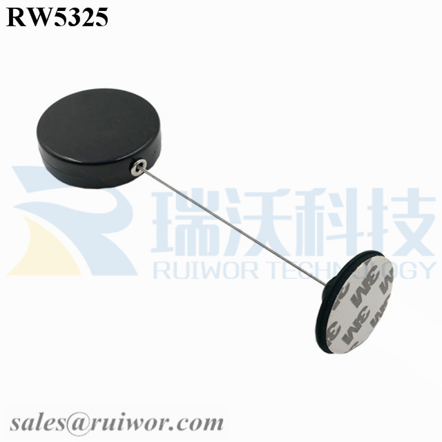 High reputation Nurse Id Badge Holder -
 RW5325 Round Security Display Tether Plus Dia 38mm Circular Adhesive Plastic Plate – Ruiwor