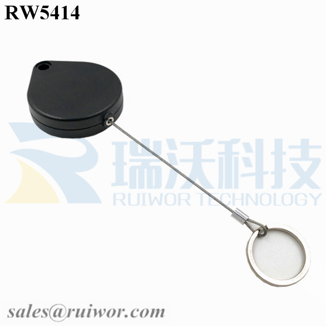 OEM/ODM China Retractable Rangefinder Tether -
 RW5414 Heart-shaped Security Pull Box Plus with Demountable Key Ring – Ruiwor