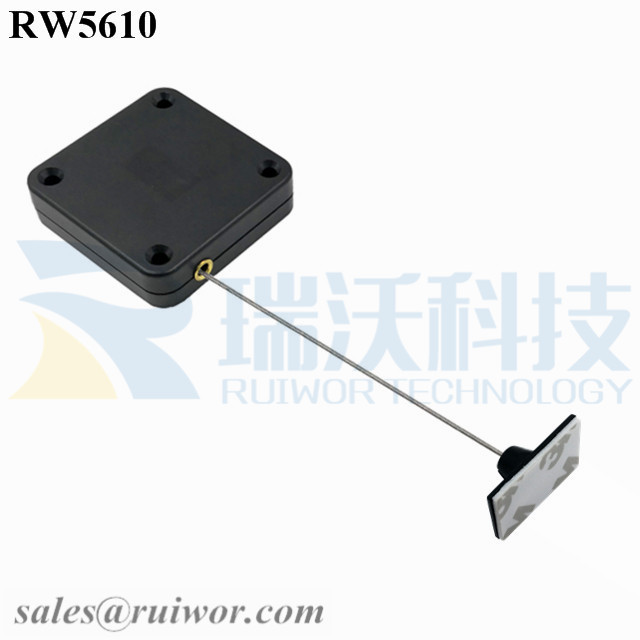 Hot Selling for Retractable Card Holder -
 RW5610 Square Heavy Duty Retractable Cable Plus 25X15mm Rectangular Adhesive ABS Plate – Ruiwor