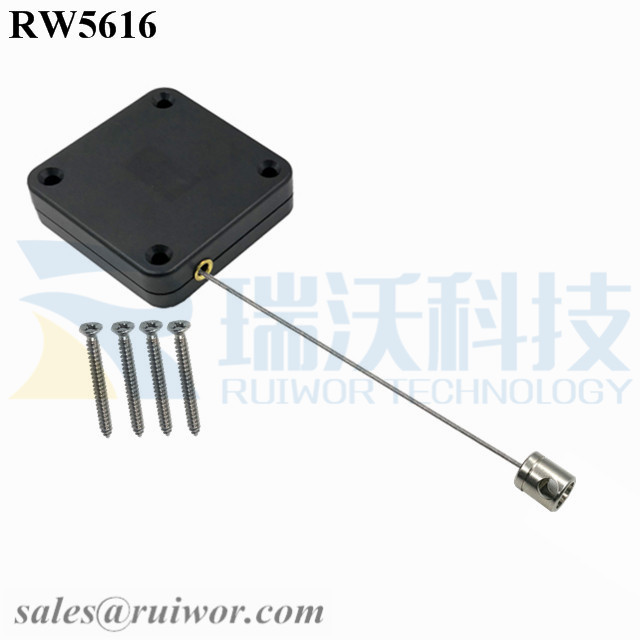 RW5616 Square Heavy Duty Retractable Cable Plus Side Hole Hardwar