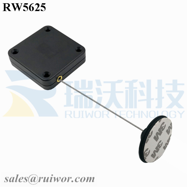 RW5625 Retractable Rope Reel specifications (cable exit details, box size details)