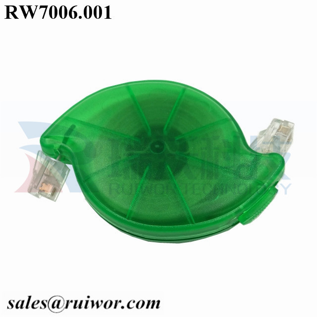 2020 High quality Secure Retractor – RW7006 RJ11 4P4C Sensor Cable Retractor Take-up box for alarm device – Ruiwor