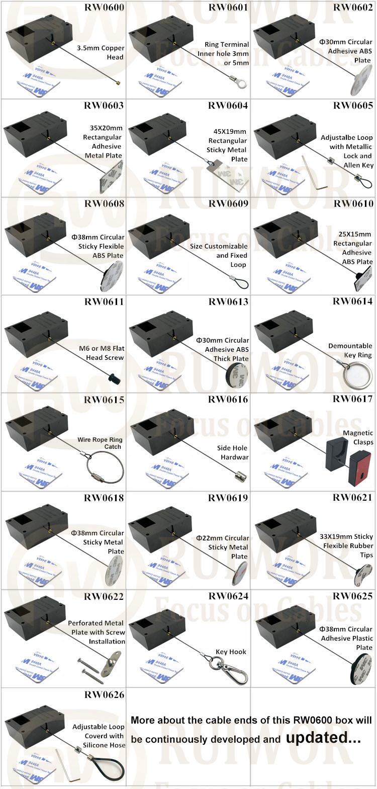 RW0600 Series Ratcheting Retractable Cable